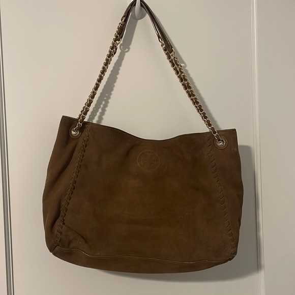 Tory Burch suede shoulder bag - Picture 1 of 4